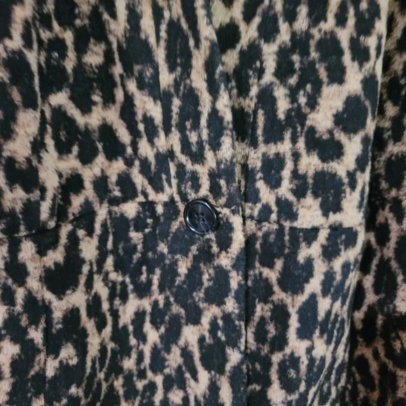 Torrid Leopard Woolen Driving Coat - Picture 7 of 8